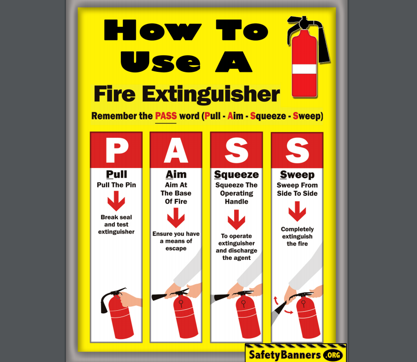 Fire extinguisher pass deals means